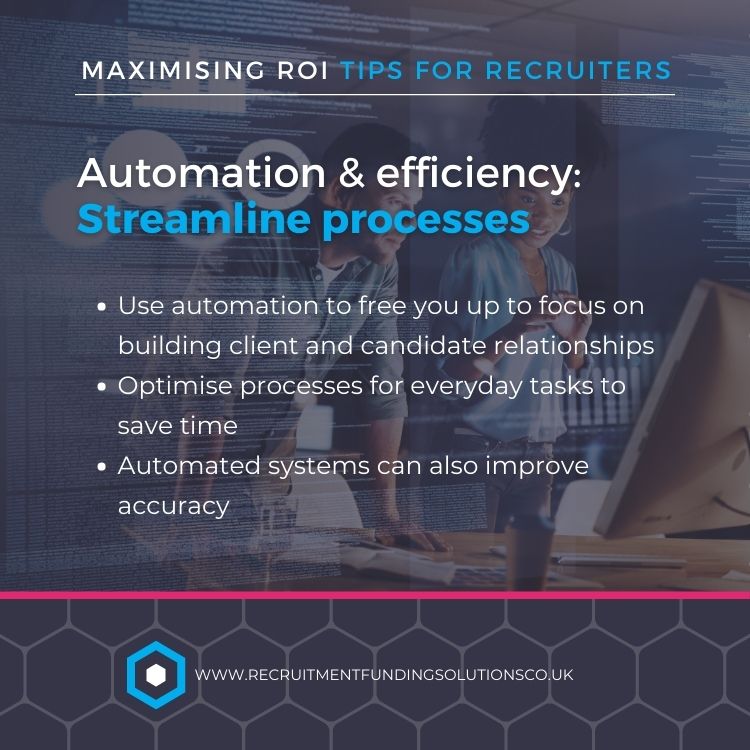 Maximising ROI for recruiters - streamline processes