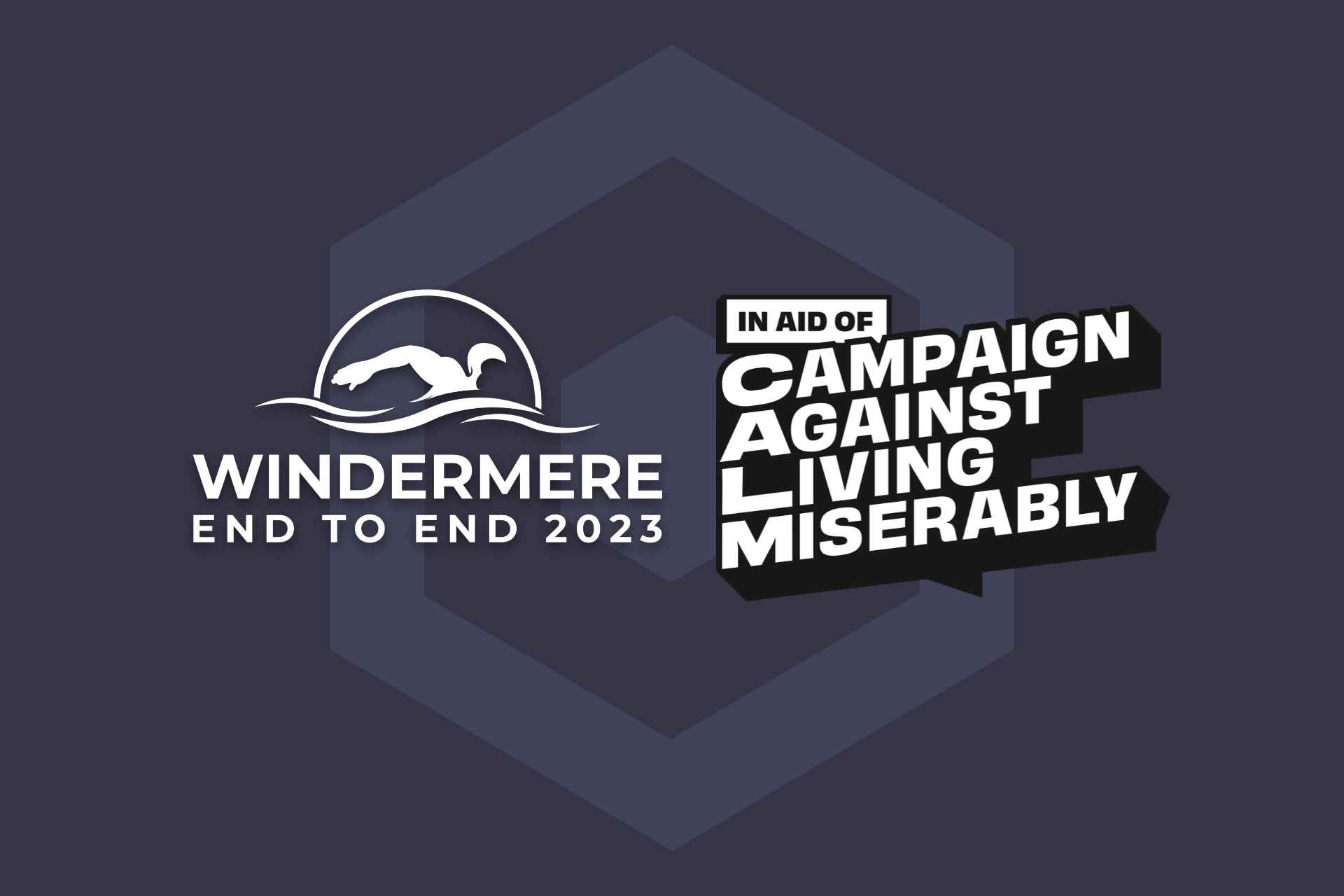 Alex completes end-to-end Windermere swim for CALM